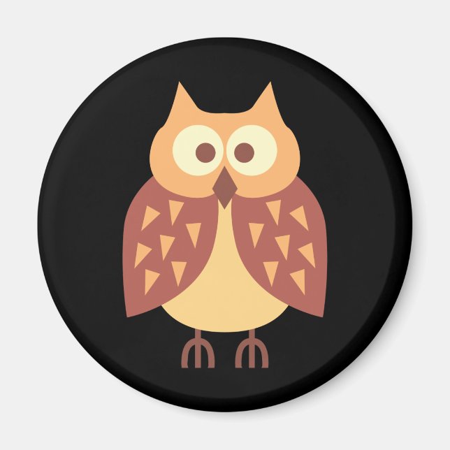 Niedliche Owls Magnet (Vorne)