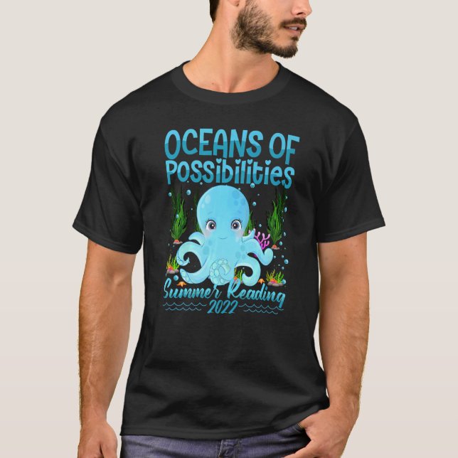 Niedliche Ozeane mit Möglichkeiten Sommerlesen 202 T-Shirt (Vorderseite)