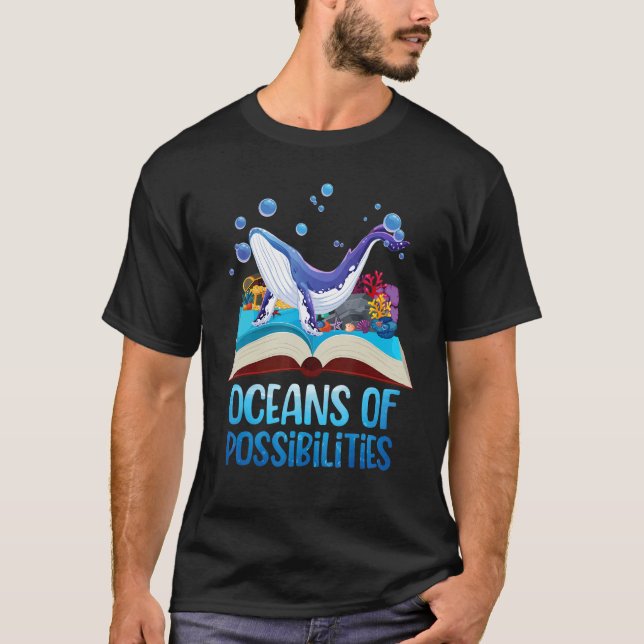 Niedliche Ozeane mit Möglichkeiten Sommerlesen 202 T-Shirt (Vorderseite)