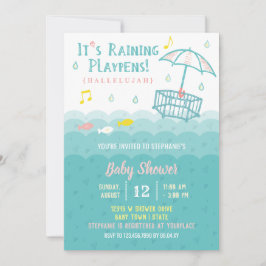 Niedliche Ozeanherzen Whimsical Baby Dusche Einlad Einladung