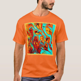 Niedliche Ozeanmuster Kunst T-Shirt
