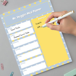 Niedliche Paarbildung | Speisekarte Notizblock