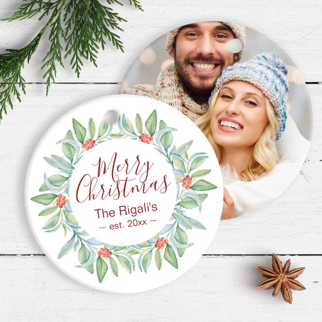 Niedliche Paare Erstes Foto Ornamente (Cute Couples First Christmas Photo Ornaments)