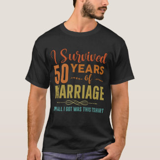 niedliche Paare zum 50. Hochzeitstag Ehefrau T-Shirt