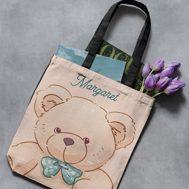 Niedliche pachelrosa Teddy-Tasche Tasche (Von Creator hochgeladen)