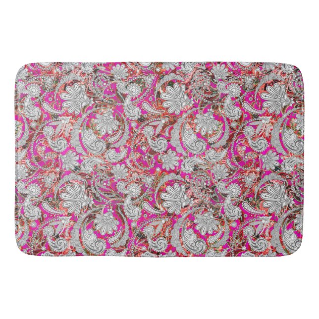 Niedliche Paisley-Muster Badematte (Vorderseite)