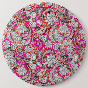 Niedliche Paisley-Muster Button