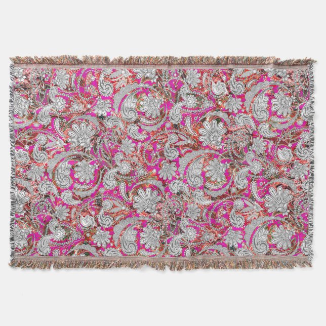 Niedliche Paisley-Muster Decke (Vorderseite)
