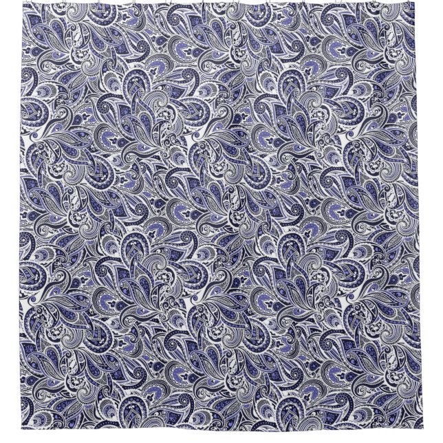 Niedliche Paisley-Muster Duschvorhang (Vorderseite)