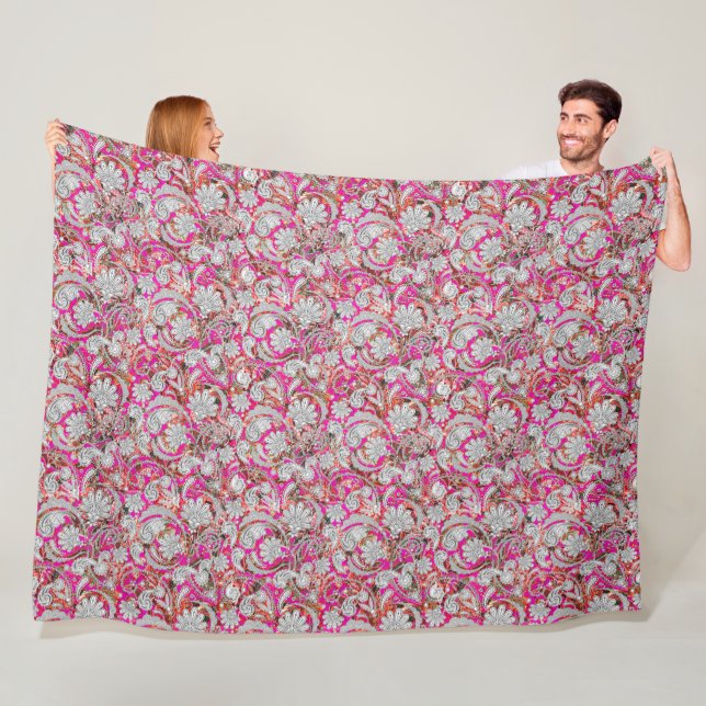 Niedliche Paisley-Muster Fleecedecke (Beispiel)
