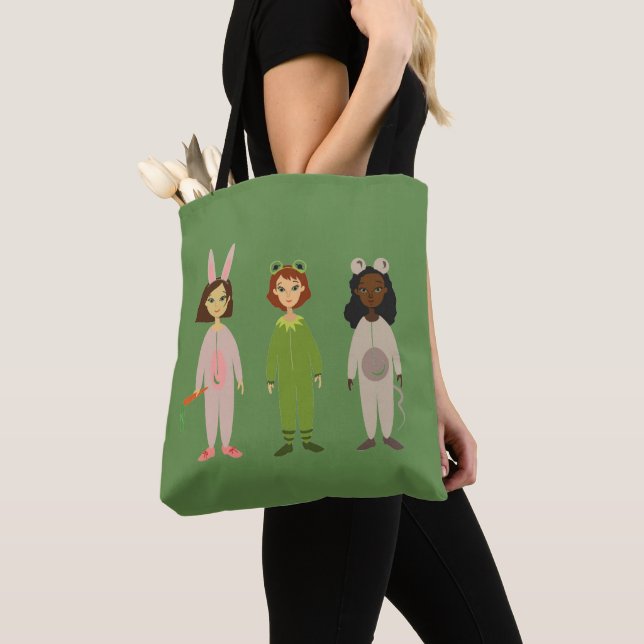 Niedliche Pajama Party Freunde für immer Tasche (Von Nahem)