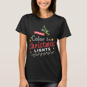 Niedliche Pajamas Weihnachten Meine Lieblingsfarbe T-Shirt