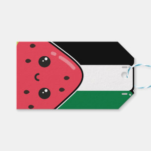 Niedliche Palästinafahne mit wassermelonfreiem Pal Geschenkanhänger