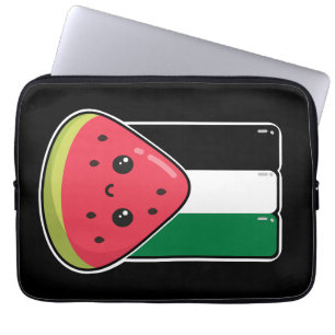 Niedliche Palästinafahne mit wassermelonfreiem Pal Laptopschutzhülle