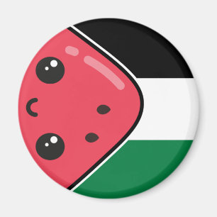 Niedliche Palästinafahne mit wassermelonfreiem Pal Magnet