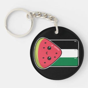Niedliche Palästinafahne mit wassermelonfreiem Pal Schlüsselanhänger