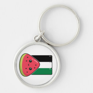 Niedliche Palästinafahne mit wassermelonfreiem Pal Schlüsselanhänger