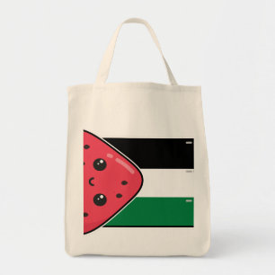 Niedliche Palästinafahne mit wassermelonfreiem Pal Tragetasche