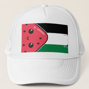 Niedliche Palästinafahne mit wassermelonfreiem Pal Truckerkappe
