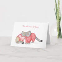 Niedliche Pallas-Katzen in Liebe Valentinenkarte