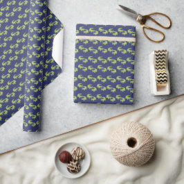 Niedliche Palm Beach Preppy Alligators Geschenkpapier