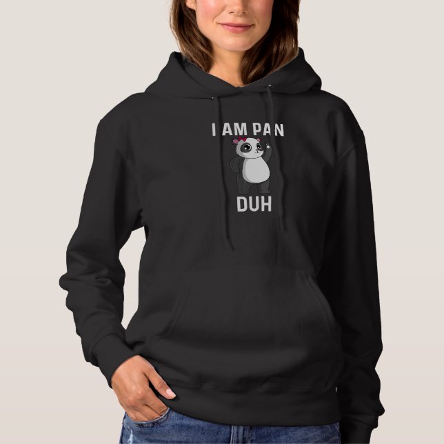 Niedliche Panda Art für Männer Roter Riesenwald Ba Hoodie (Vorderseite)