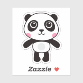 Niedliche Panda-Aufkleber Aufkleber