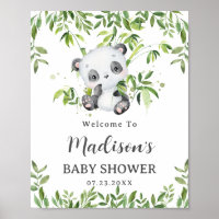 Niedliche Panda Bear Cub Greenerity Baby Dusche Em