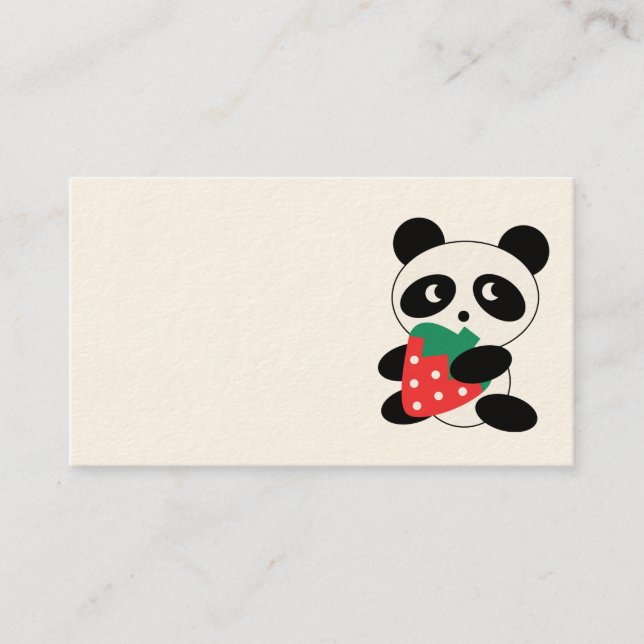 Niedliche Panda-Geschäfts-Karte Visitenkarte (Vorderseite)