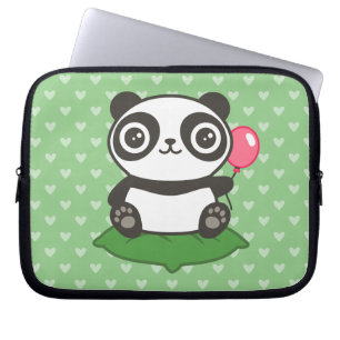 Niedliche Panda-Illustration Laptopschutzhülle