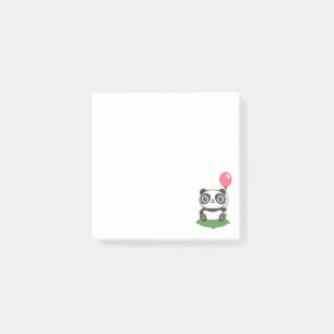 Niedliche Panda-Illustration Post-it Klebezettel
