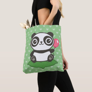 Niedliche Panda-Illustration Tasche