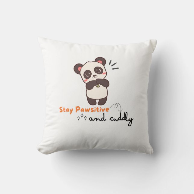 Niedliche Panda-Kissen Kissen (Vorderseite)