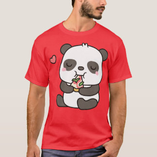 Niedliche Panda Pizza T-Shirt