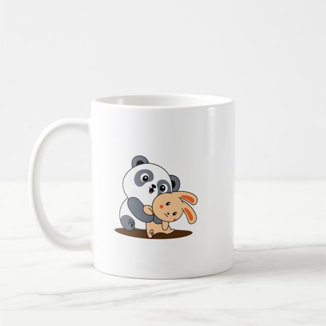 Niedliche Panda-Tasse Kaffeetasse (Links)