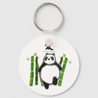 Niedliche Panda-Tinte zeichnend Schlüsselanhänger