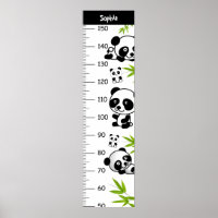 Niedliche Panda-Wachstumstabelle