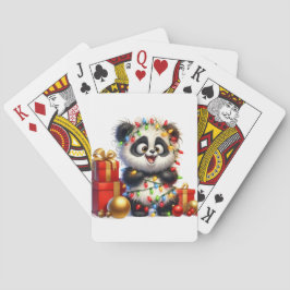 Niedliche Panda Weihnachtskarten Spielkarten