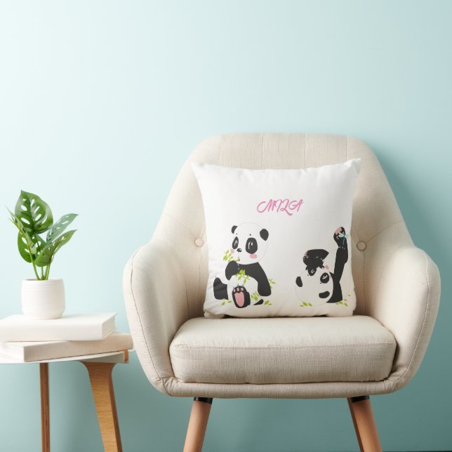 Niedliche Pandas Kissen (Stuhl )