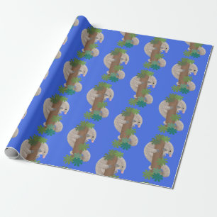 Niedliche Pangolin-Vorführung Geschenkpapier