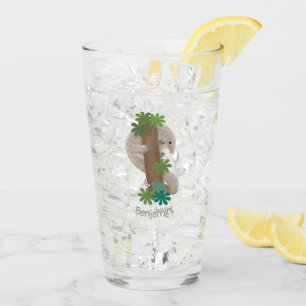Niedliche Pangolin-Vorführung Glas