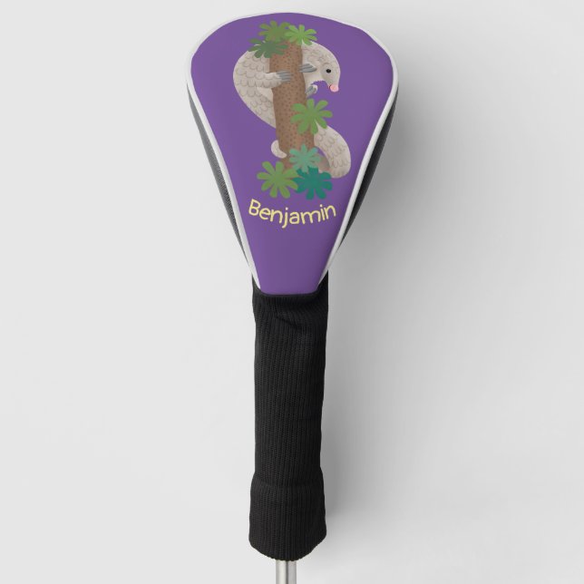 Niedliche Pangolin-Vorführung Golf Headcover (Vorderseite)