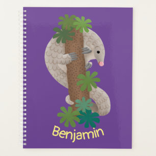 Niedliche Pangolin-Vorführung Planer