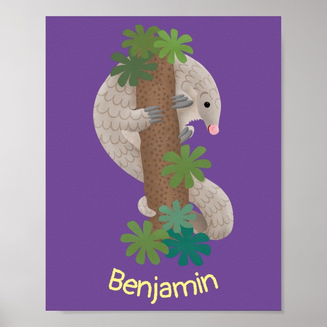 Niedliche Pangolin-Vorführung Poster (Vorne)