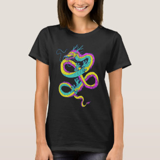 Niedliche Pansexual Dragon Pan Prilag Flag Farben T-Shirt