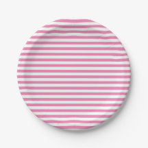 Niedliche Papierplatte in Rosa und Weiß