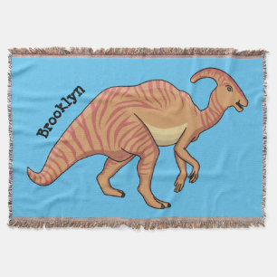 Niedliche Parasaurolophus-Dinosaurier-Cartoon-Abbi Decke