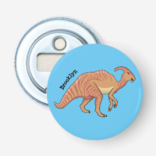 Niedliche Parasaurolophus-Dinosaurier-Cartoon-Abbi Flaschenöffner