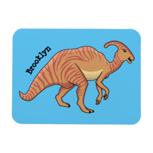 Niedliche Parasaurolophus-Dinosaurier-Cartoon-Abbi Magnet