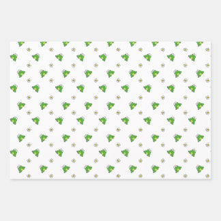 Niedliche Party-Wrapping-Papierblätter für Frosch  Geschenkpapier Set